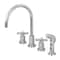 Kingston Brass KS8721ZX Widespread Kitchen Faucet, Polished Chrome KS8721ZX - alternate 1